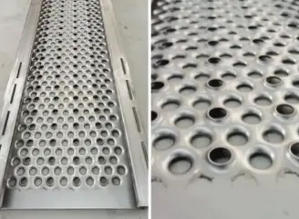 Formatore per ponteggio in metallo per impalcature: goffratura e perforazione antiscivolo in linea